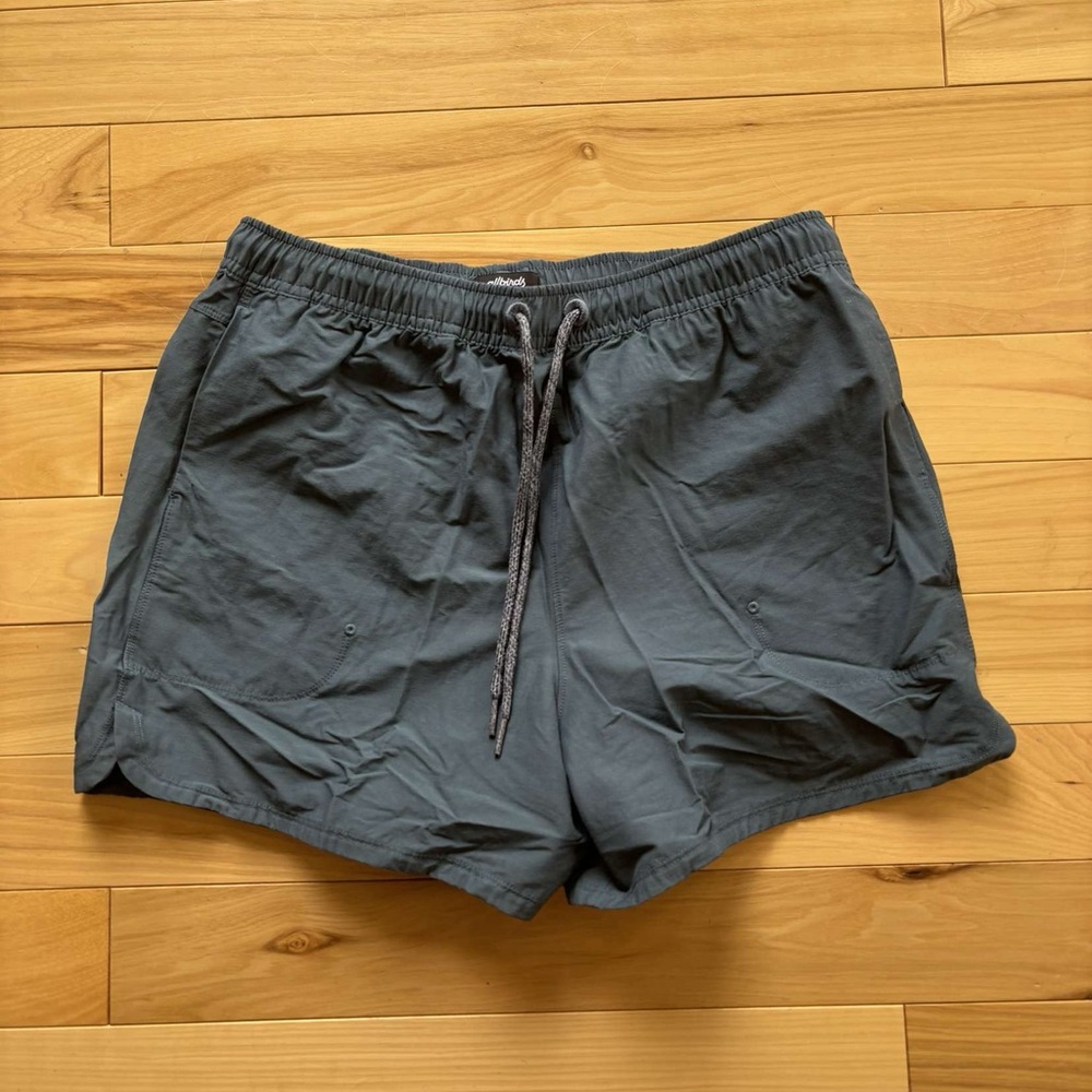 Greyish blue allbirds shorts size small